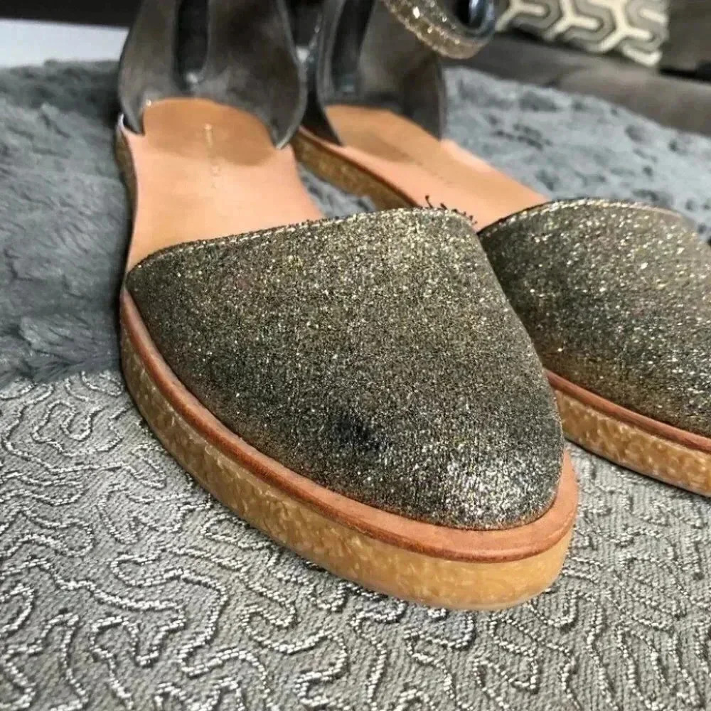 Loeffler Randall Odette Glittery Platform Flat: 10 - Picture 7 of 12